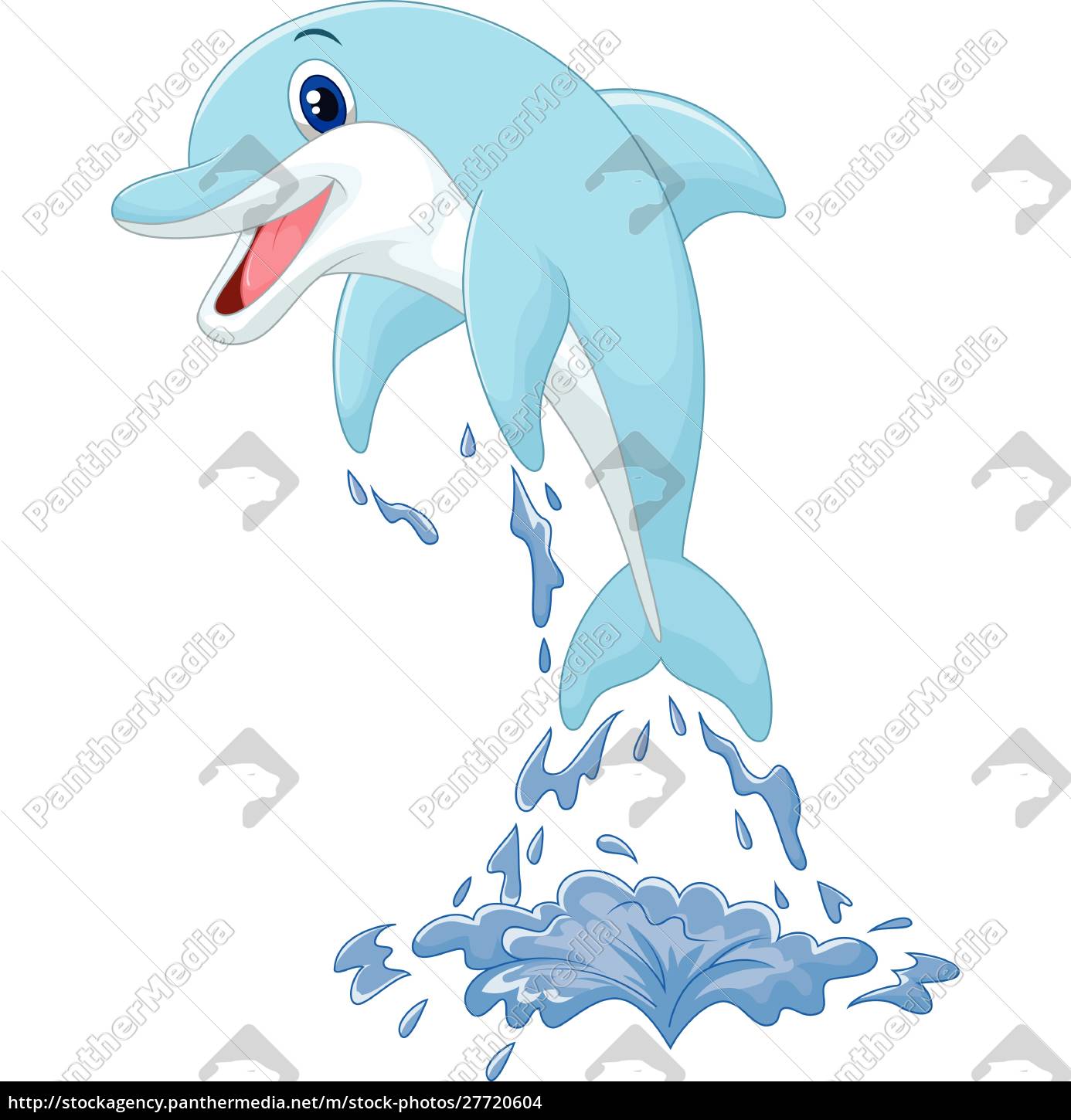 Fische springen aus dem Wasser Clipart