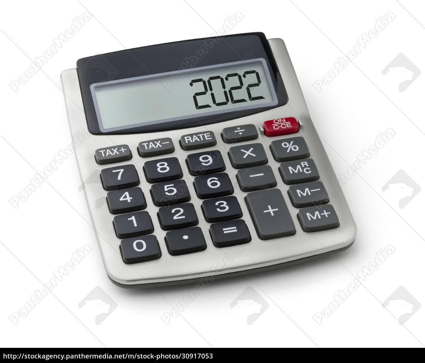 calculator-with-the-word-2022-on-the-display-lizenzfreies-bild-30917053-bildagentur